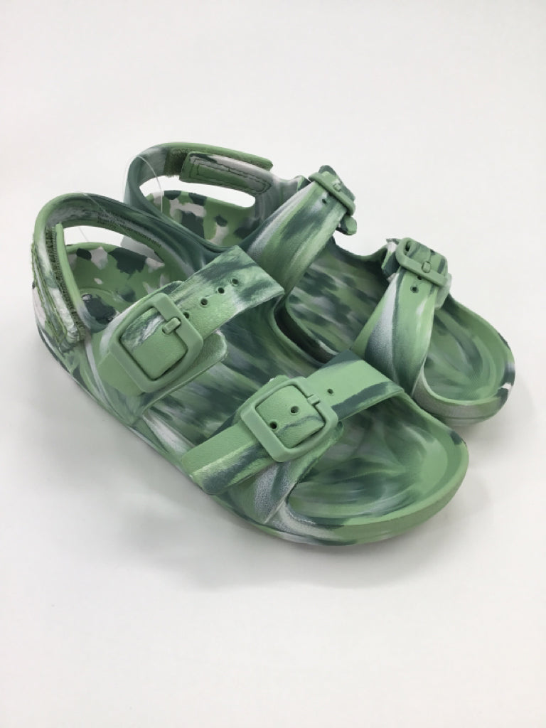 Cat & Jack Child Size 12 Green Sandals/Flip Flops