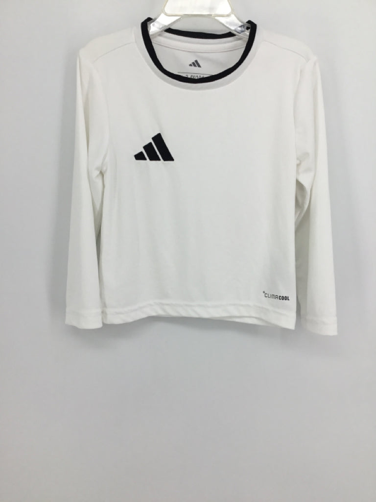 Adidas Child Size 3 White Solid T-shirt - boys