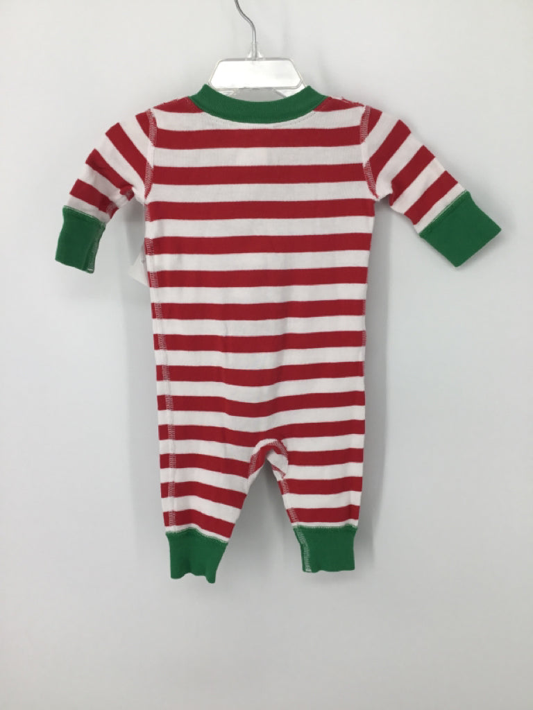 Hanna Andersson Child Size 0-6 Months Red Christmas Pajamas
