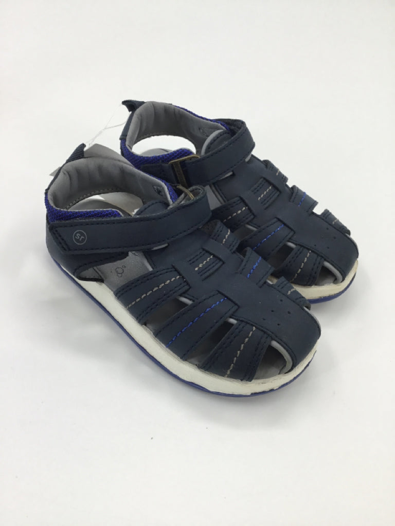 Stride Rite Child Size 8 Toddler Navy Sandals/Flip Flops