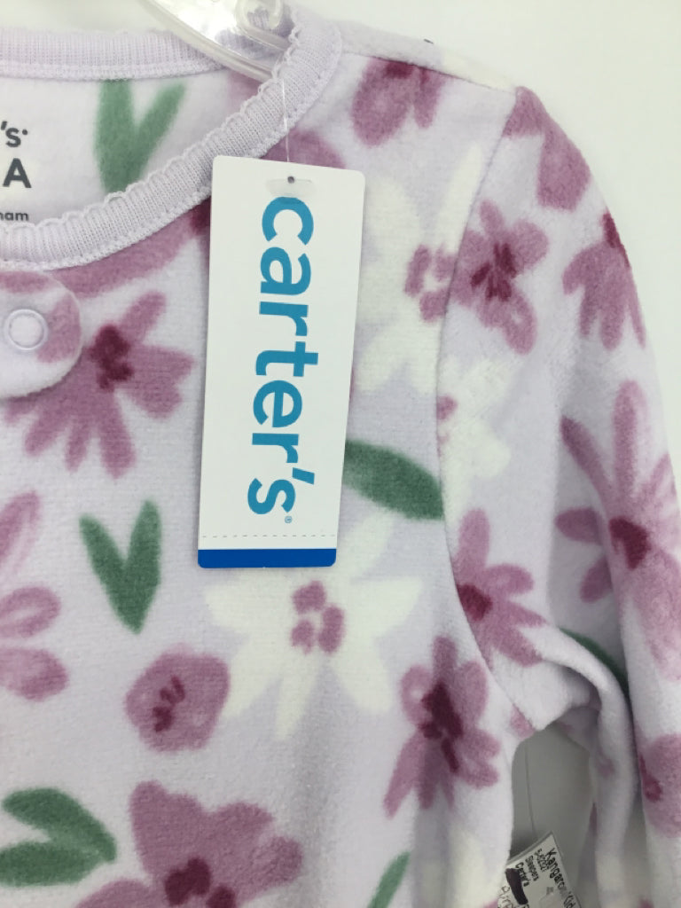 Carter's Child Size 2 Purple Sleepers