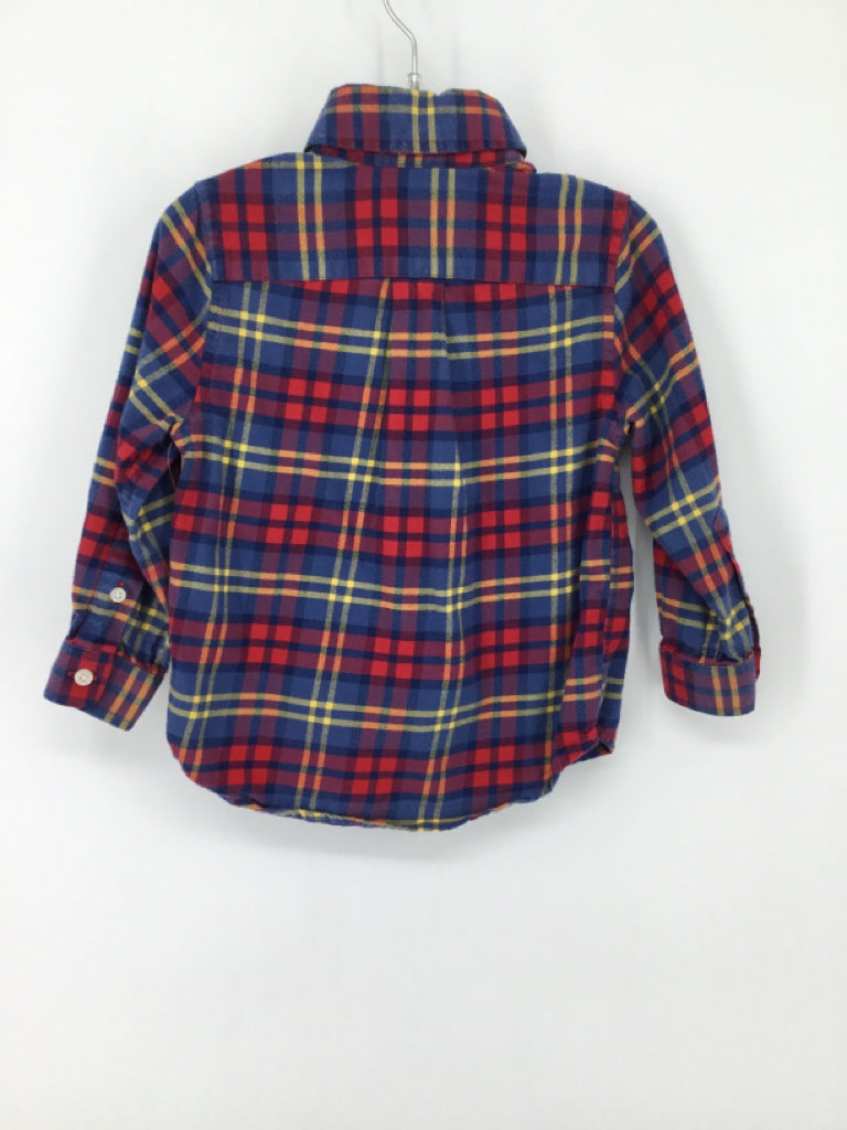 vineyard vines Child Size 2 Blue Plaid Shirt - boys