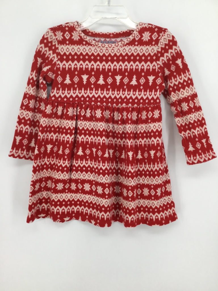 Old Navy Child Size 4 Red Christmas Dress