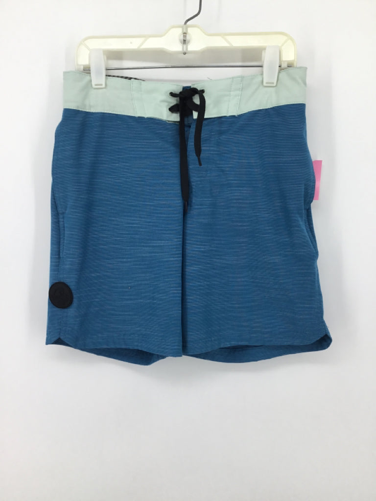 Art Class Child Size 12 Teal Solid Swimwear - boys