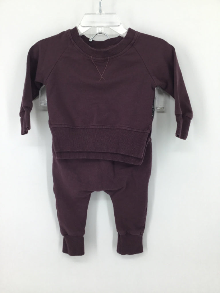 Little Bipsey Child Size 0-3 Months Purple Solid Outfit - boys