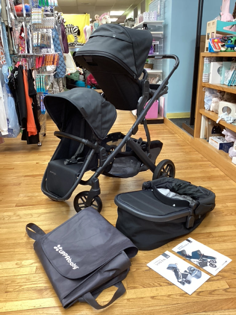 UppaBaby Vista V2 Double Stroller with Bassinet - 2022