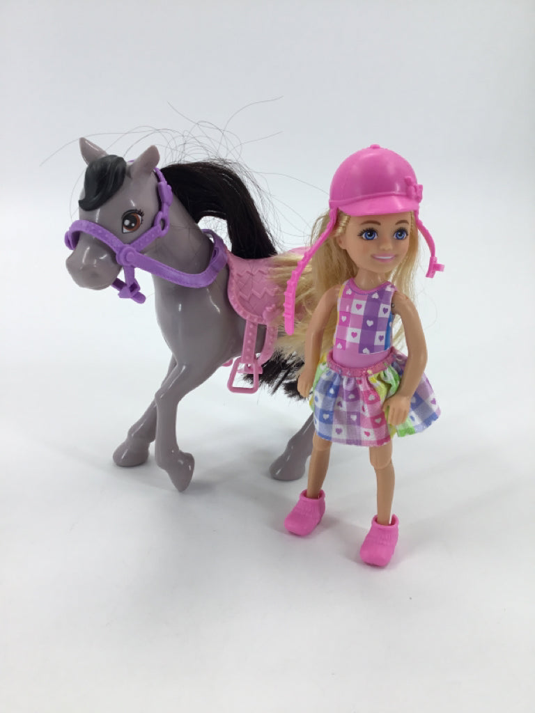 Barbie Chelsea Doll & Pony Set