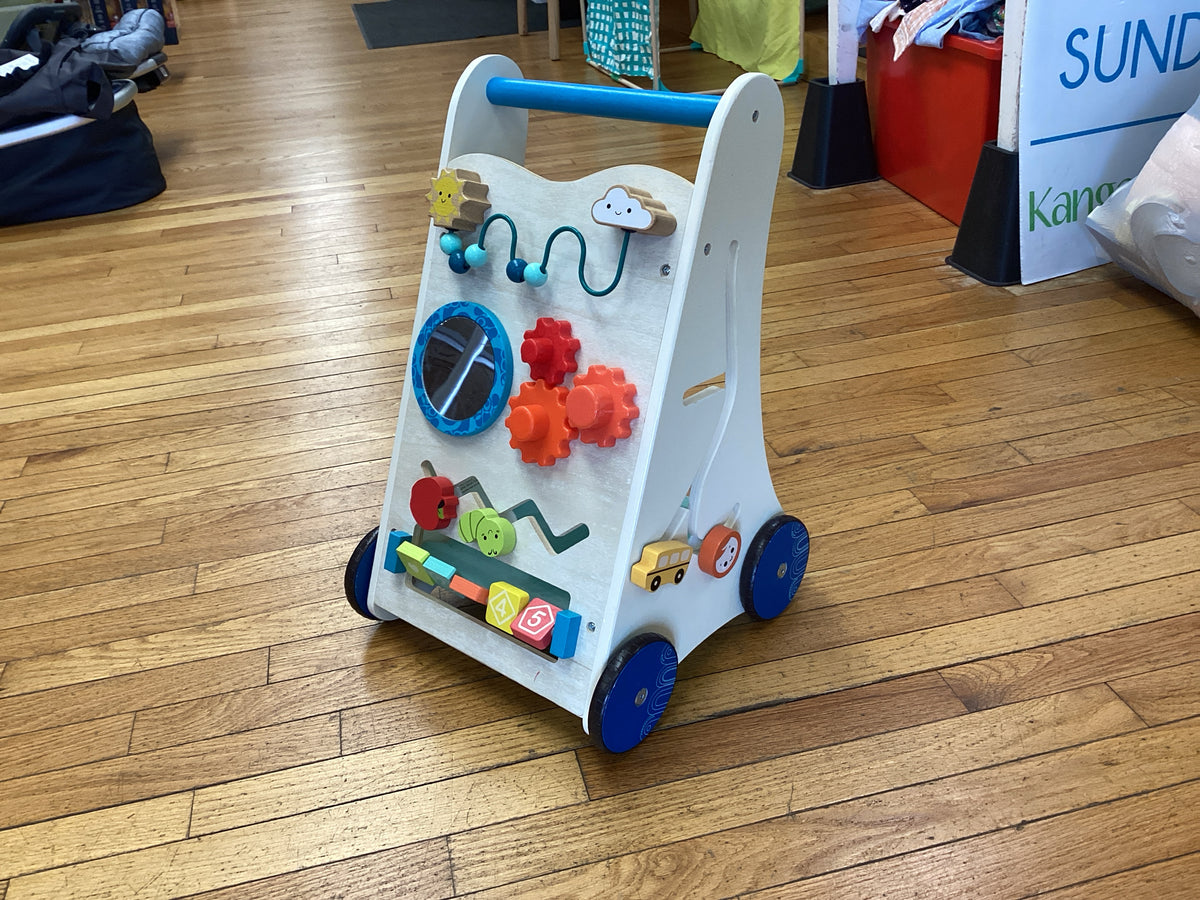 B. toys Wooden Activity Walker - Little Learning Steps