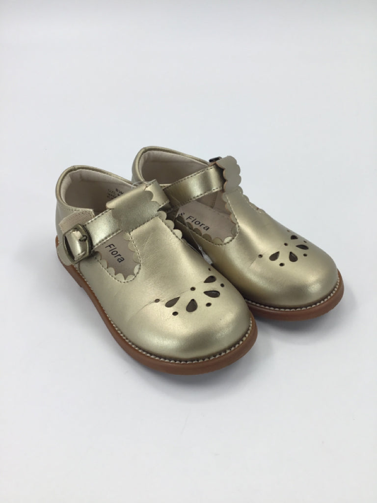 Felix & Flora Child Size 8 Toddler Gold Dress Shoes