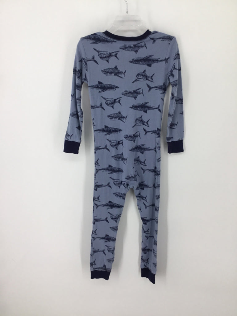 Old Navy Child Size 5 Blue Sharks Pajamas - boys