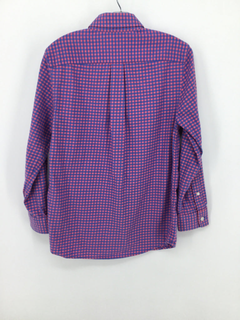 vineyard vines Child Size 8 Blue Gingham Shirt - boys