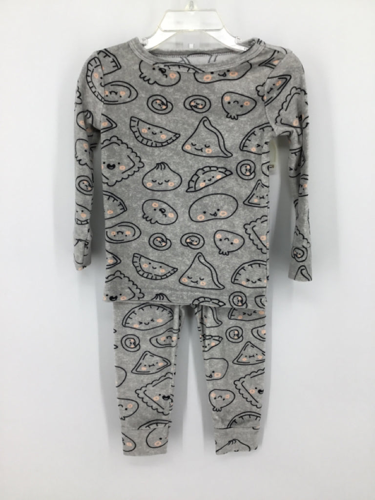 Cat & Jack Child Size 2 Gray Print Pajamas - boys