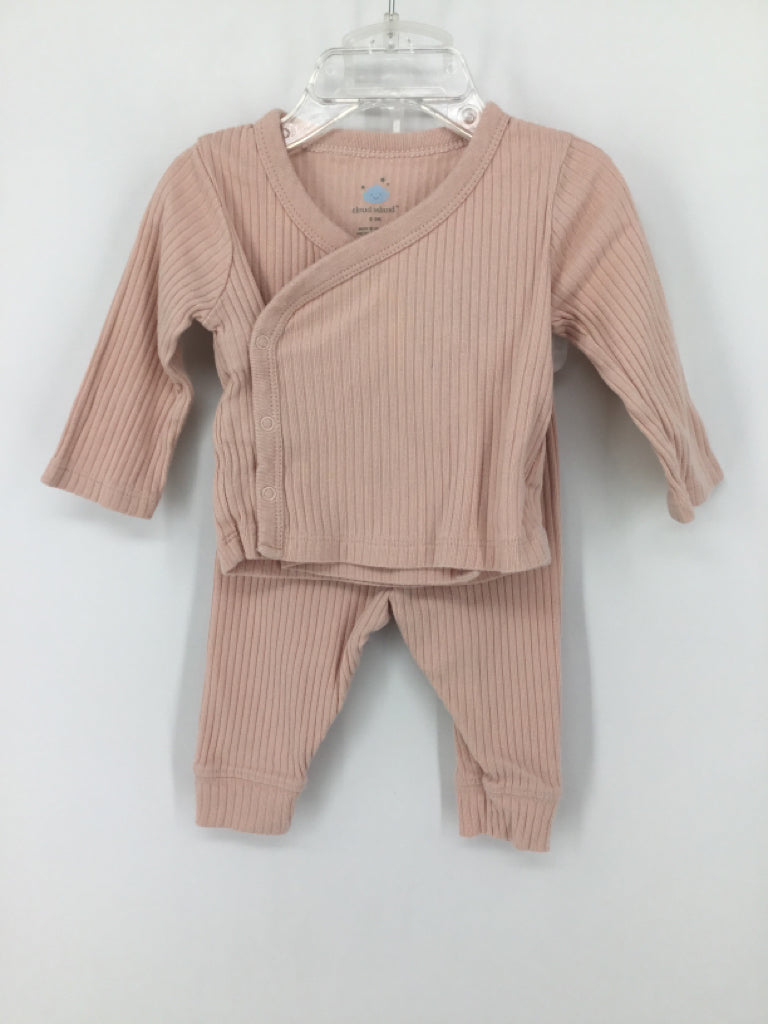 cloud island Child Size 0-3 Months Pink Outfit - girls