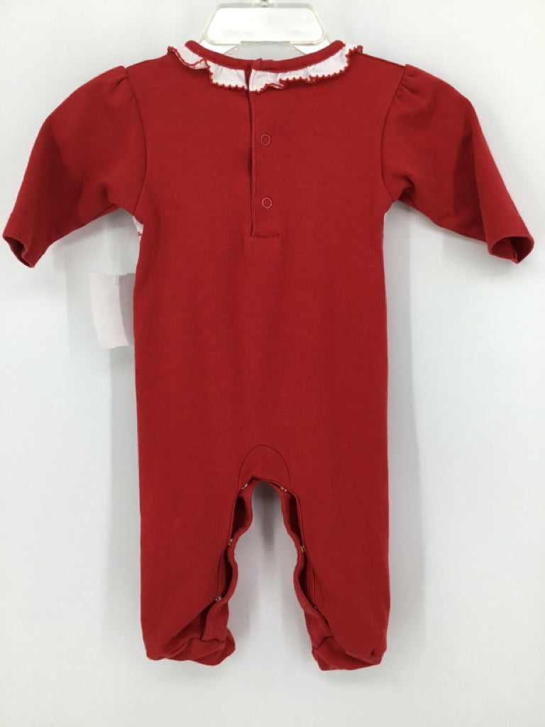 Kissy Kissy Child Size 0-3 Months Red Christmas Outfit