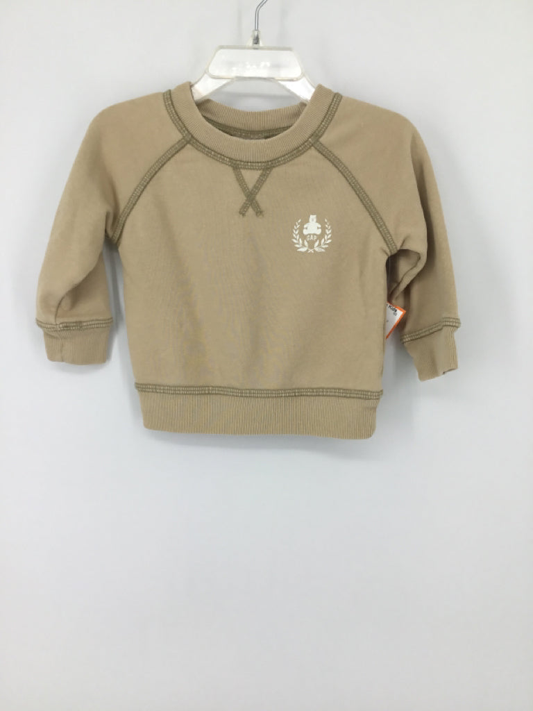 Baby Gap Child Size 6-12 Months Tan Solid Sweatshirt - boys