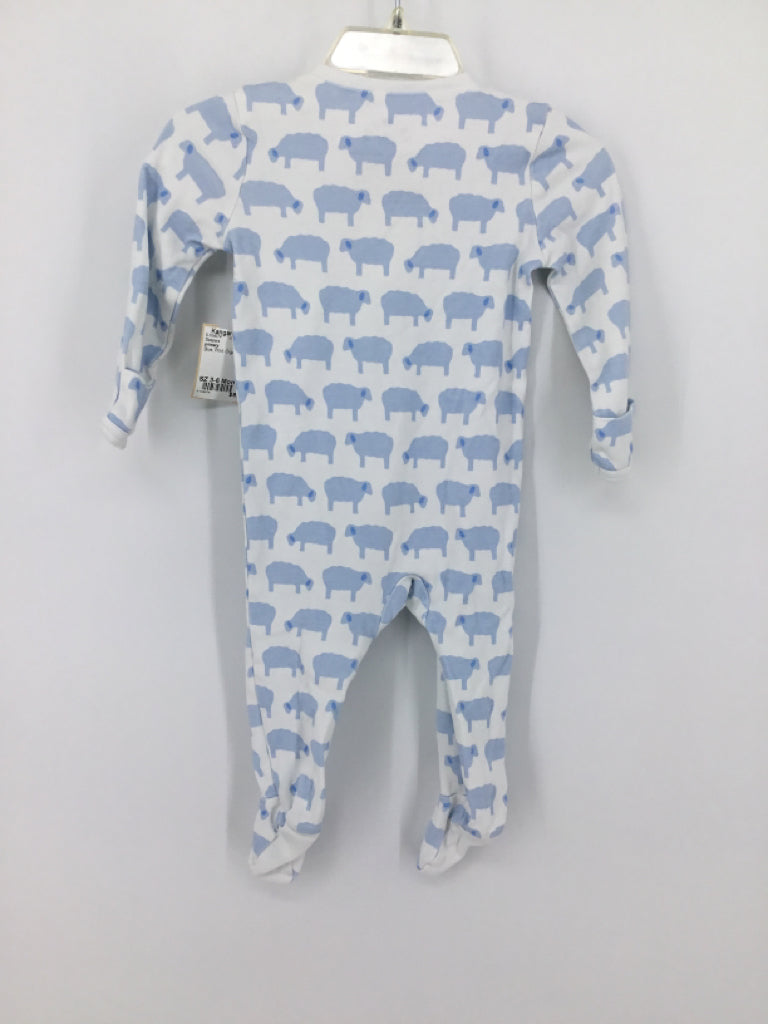 primary Child Size 3-6 Months Blue Sleepers
