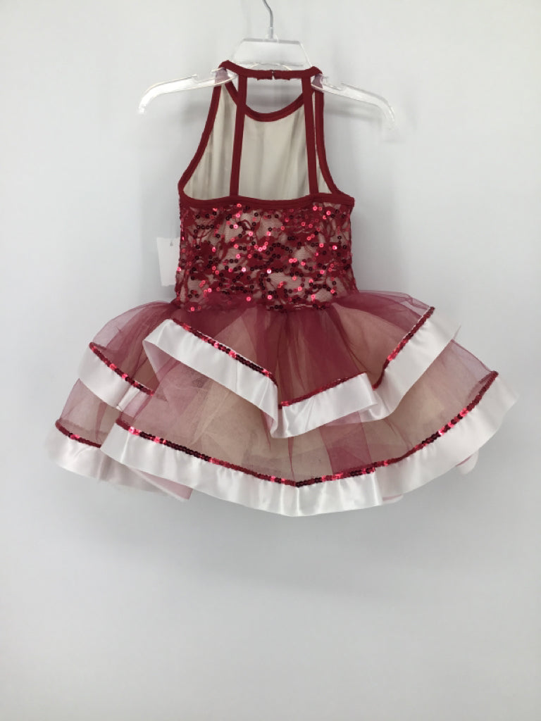 Revolution Child Size 4 Burgundy Dress-Up