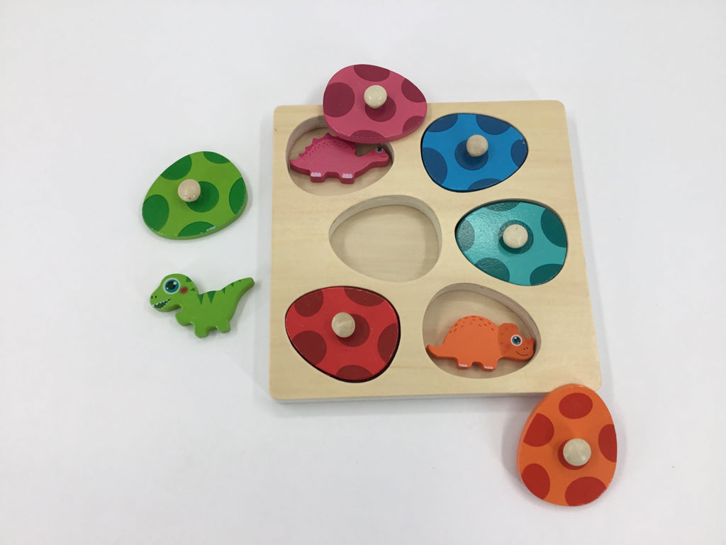 Wooden Baby Dinosaur Egg Puzzle