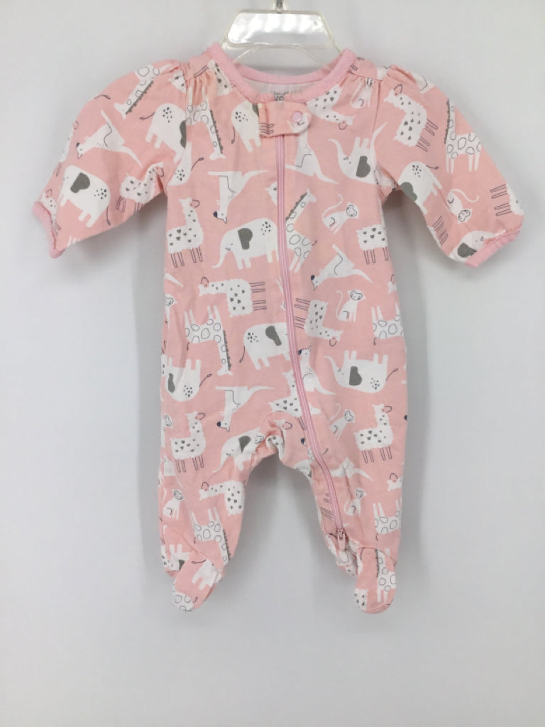 Just One You Made by Carters Child Size 3 Months Pink Sleepers