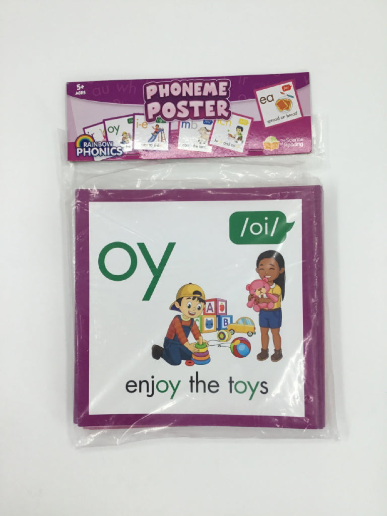 Rainbow Phonics Phoneme Posters - 67 pcs