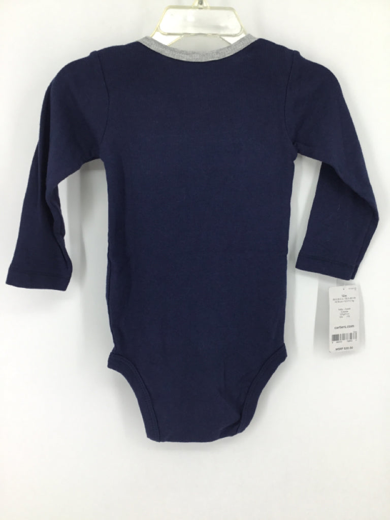Carter's Child Size 12 Months Navy Onesie