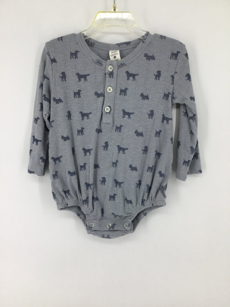 Kate Quinn Organics Child Size 2 Blue Dog Outfit - boys
