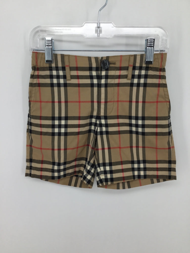 Burberry Child Size 4 Brown Plaid Shorts - boys