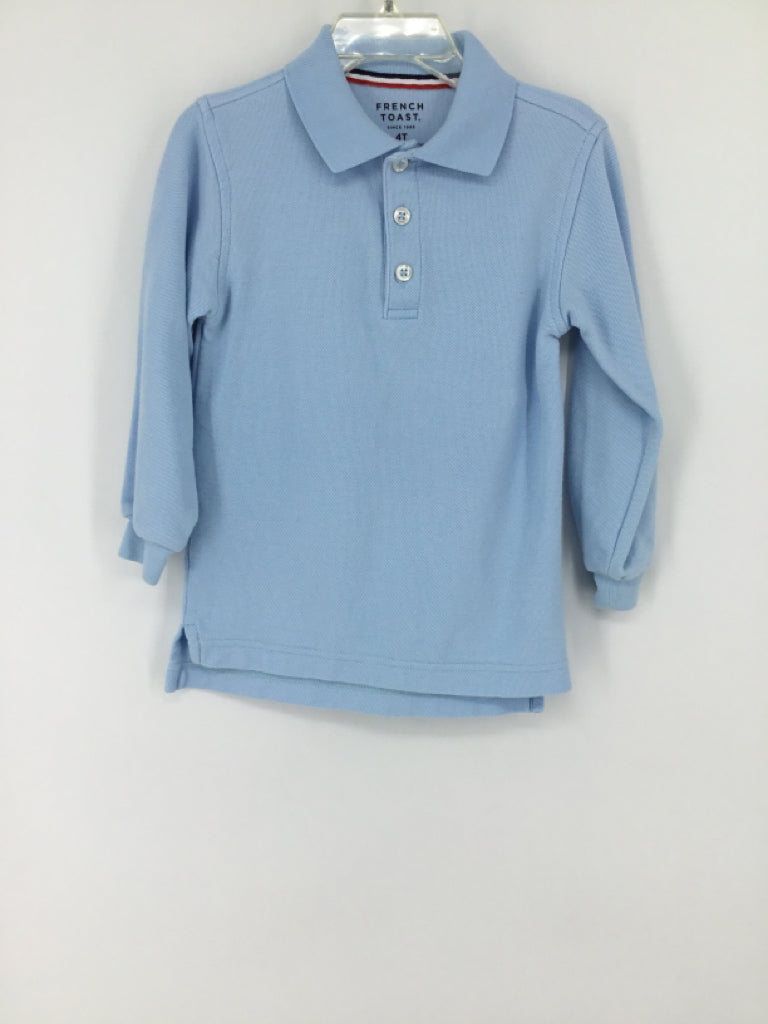 French Toast Child Size 4 Blue Solid Shirt - boys