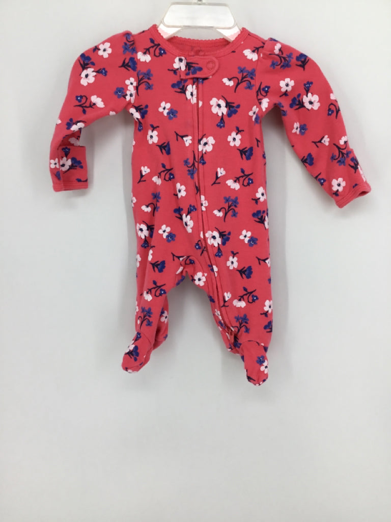 Carter's Child Size Newborn Pink Sleepers