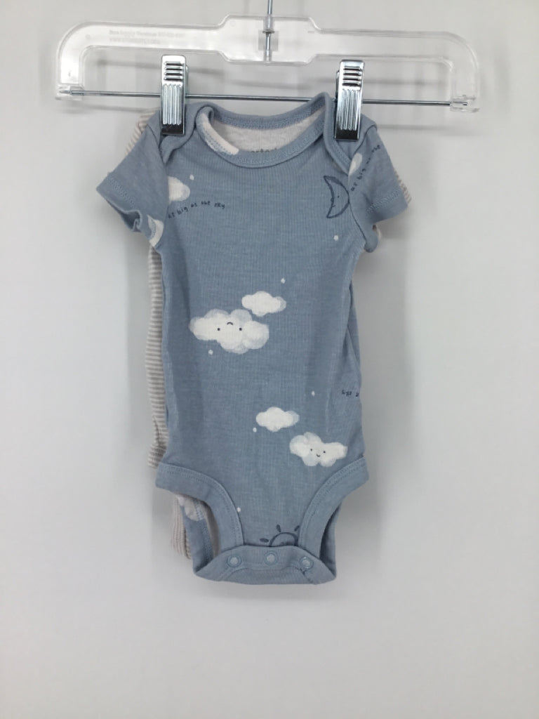 Carter's Child Size Newborn Blue Onesie