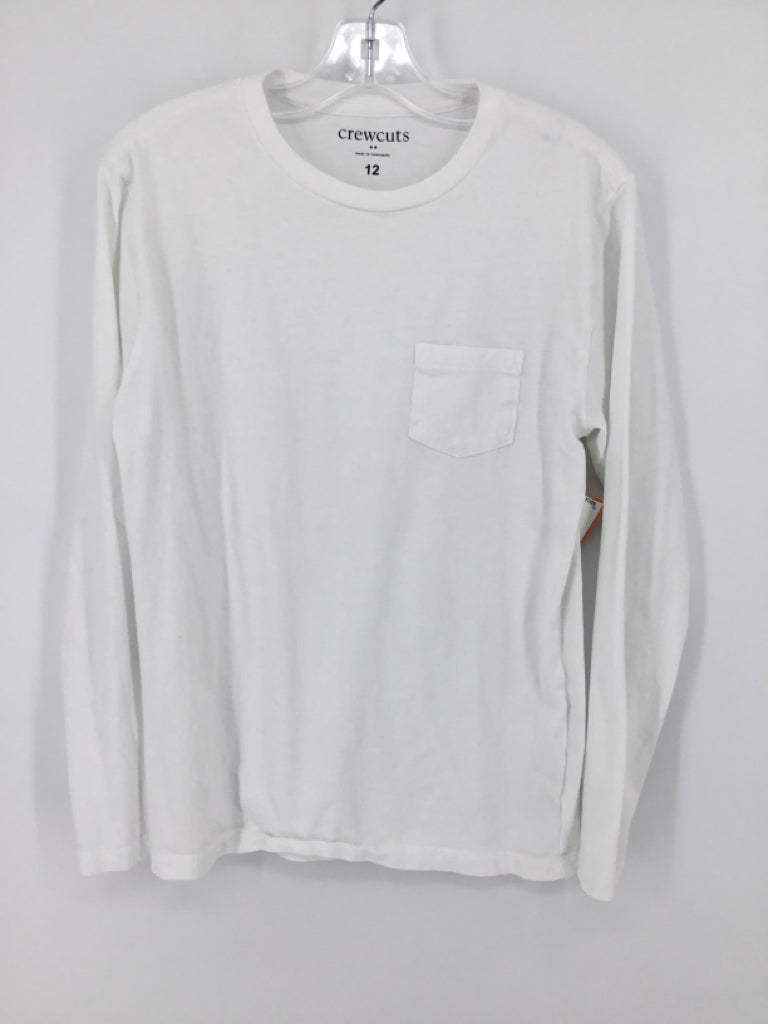 Crewcuts Child Size 12 White Solid T-shirt - boys