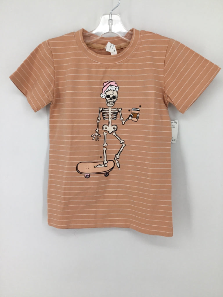 Nora Madison Designs Child Size 8 Orange Halloween Shrit