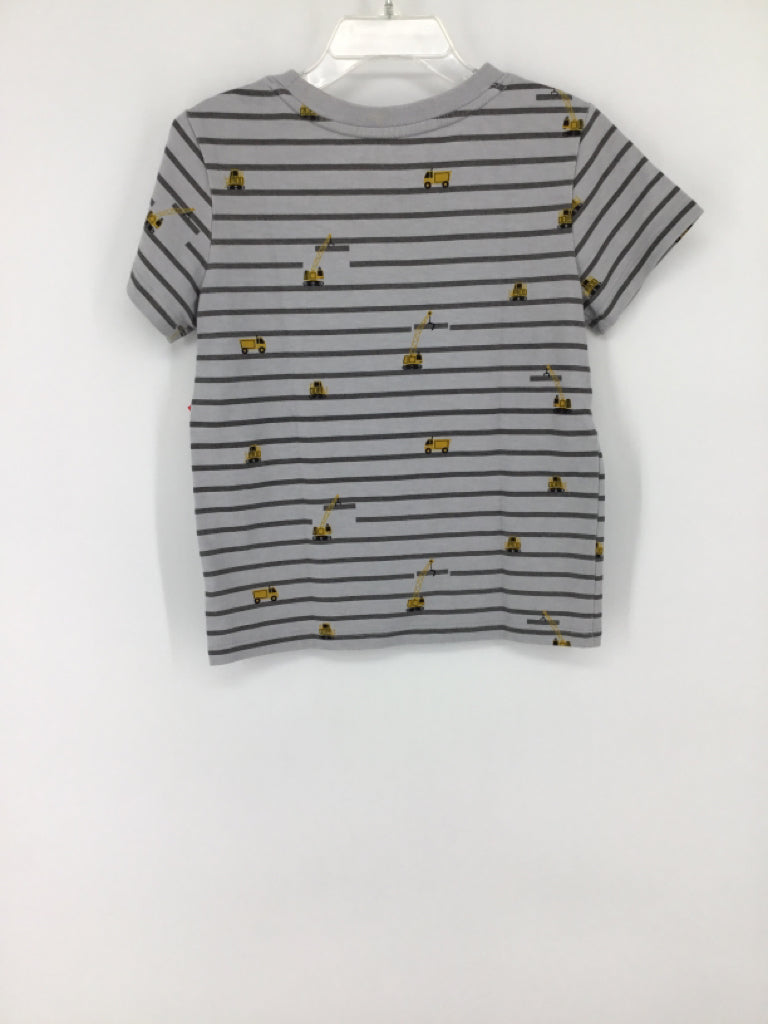 Cat & Jack Child Size 4 Gray Stripe T-shirt - boys