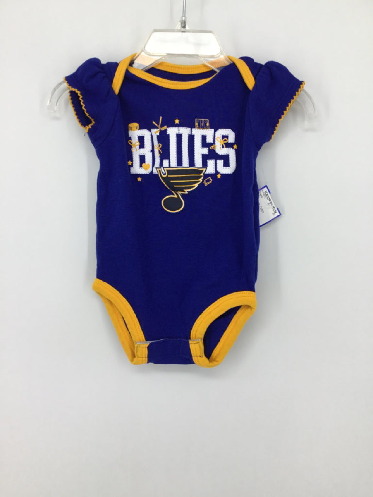 NHL Child Size 3-6 Months Blue Onesie