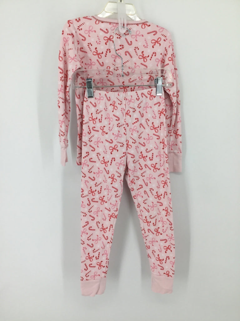 Magnolia Baby Child Size 6 Pink Christmas Pajamas