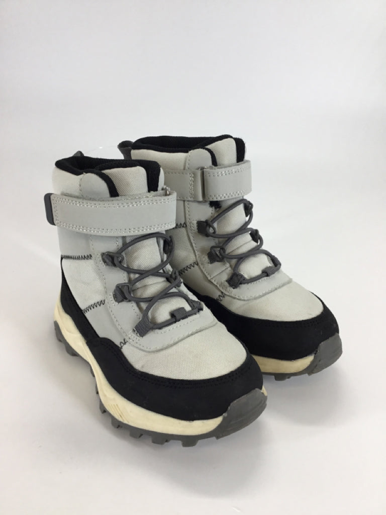 Cat & Jack Child Size 10 Gray Rain/Snow Boots