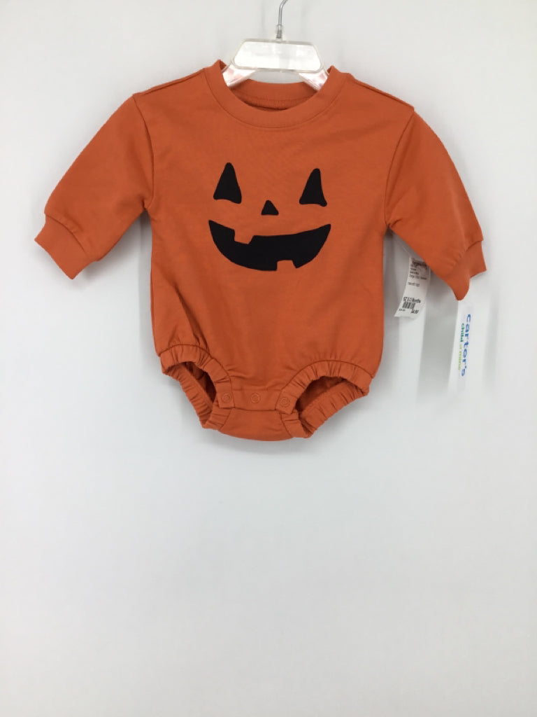 Child of Mine Child Size 0-3 Months Orange Halloween Outfit