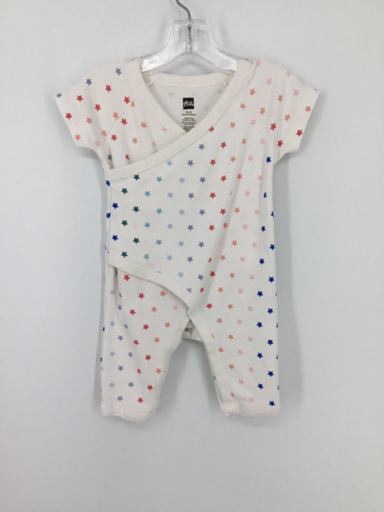 Tea Child Size 0-3 Months White Stars & Stripes Outfit