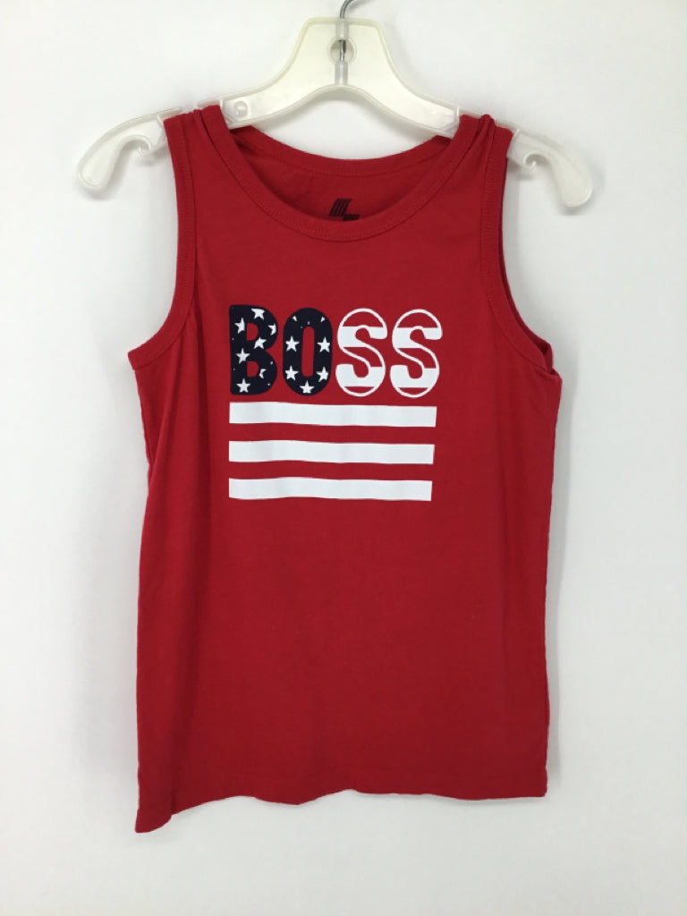 Place Sport Child Size 8 Red Stars & Stripes Tank Top