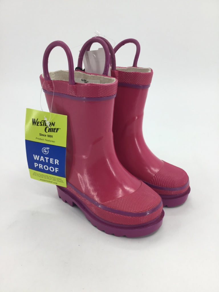 Western Chief Child Size 5 Toddler Pink Rain/Snow Boots