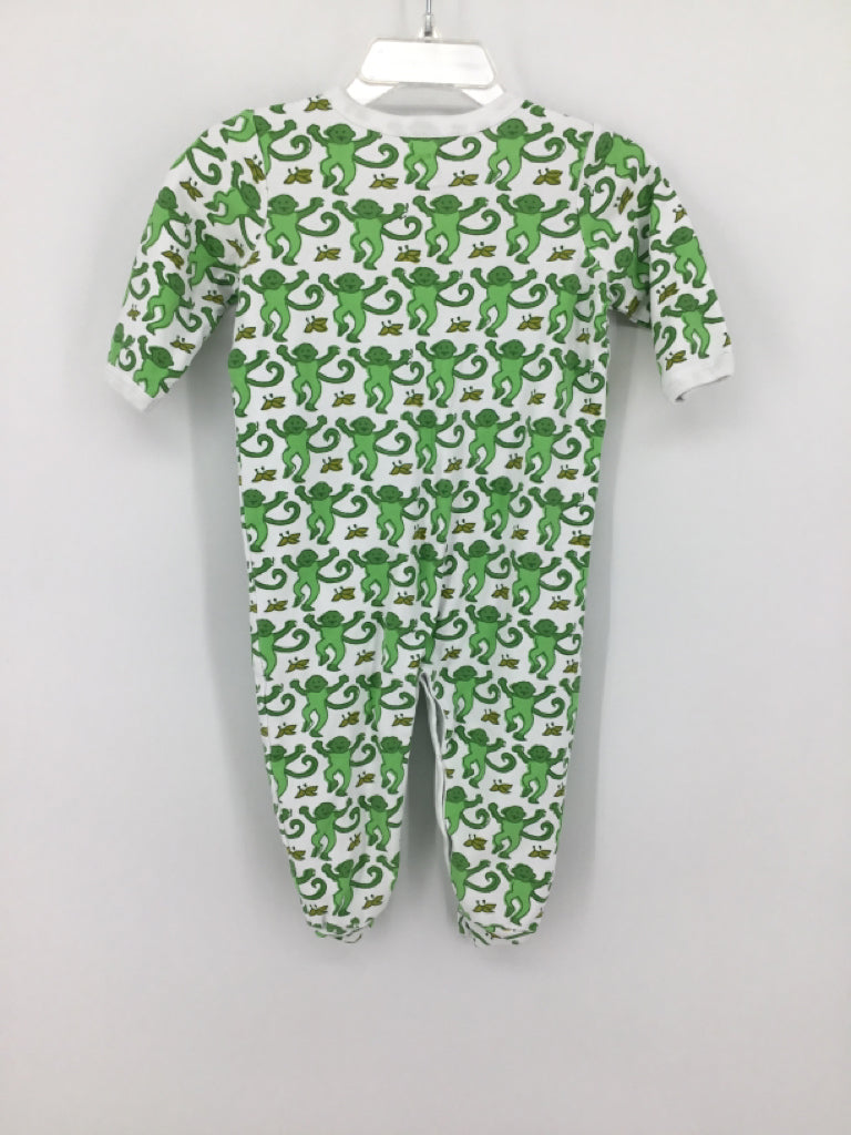 Roller Rabbit Child Size 6-9 Months Green Sleepers