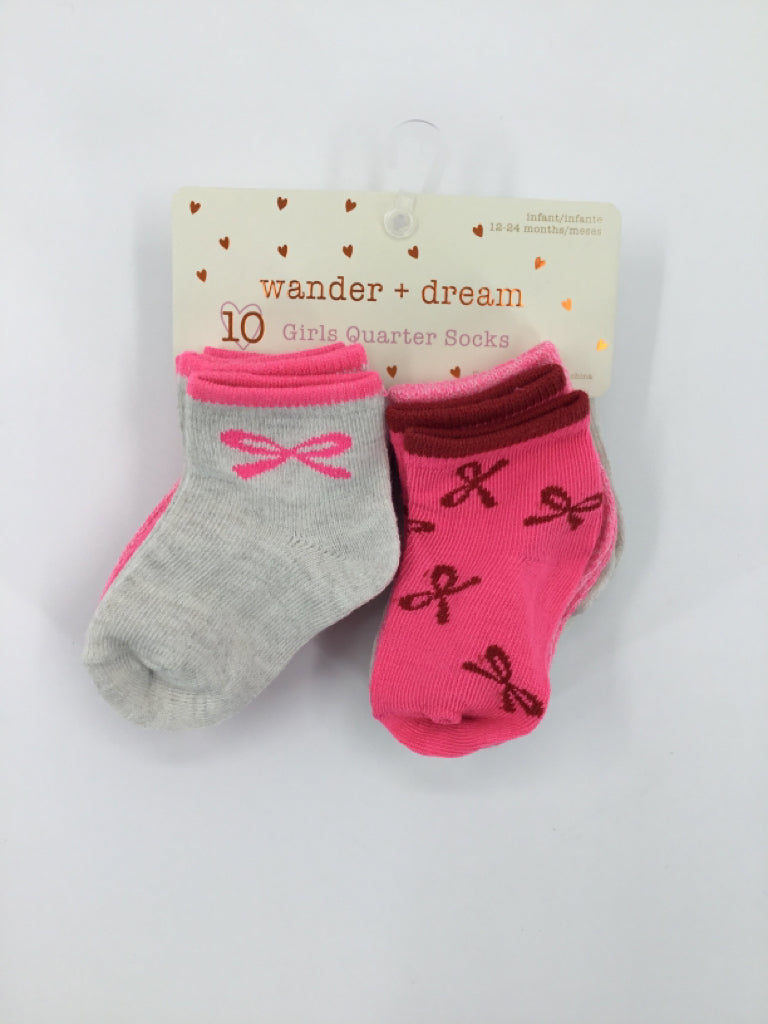 Wander & Dream Child Size 12-24 Months Pink Socks - girls
