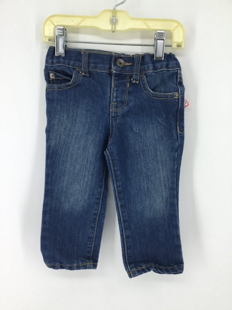 Childrens Place Child Size 12-18 Months Blue Solid Jeans - boys