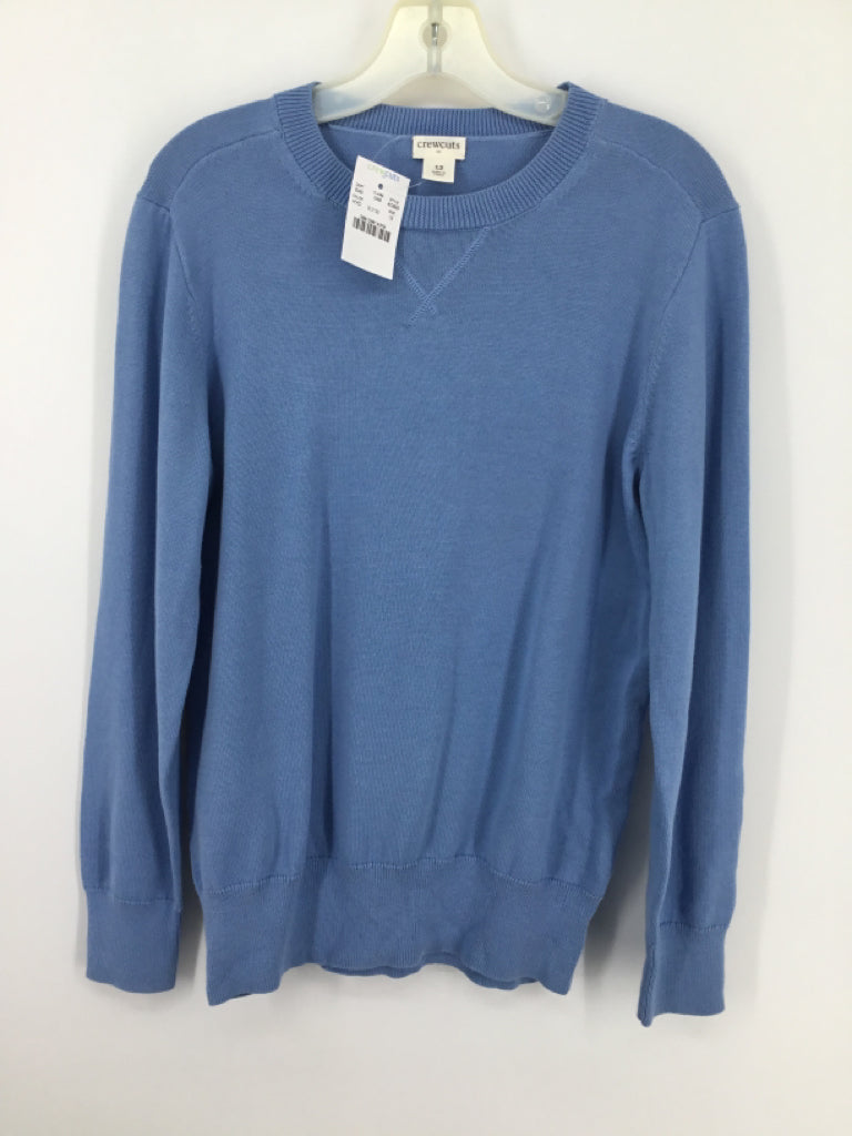 Crewcuts Child Size 12 Blue Solid Sweater - boys