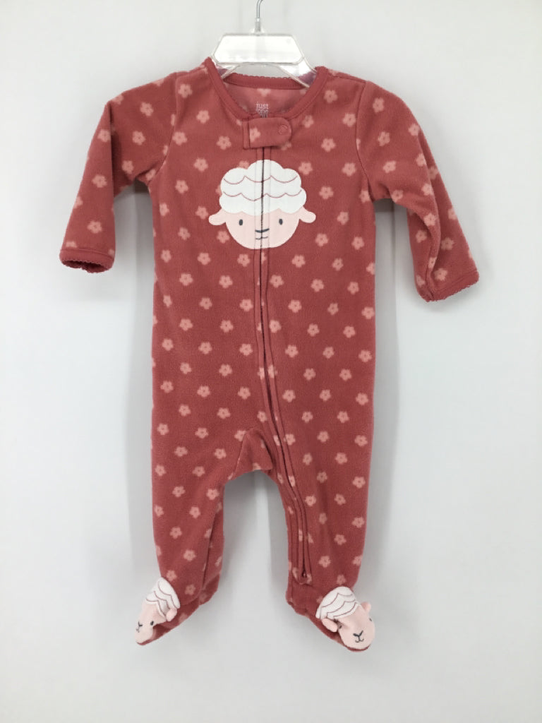 Just One You Made by Carters Child Size 6 Months Pink Sleepers