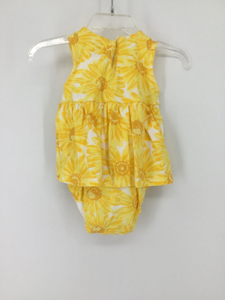 Carter's Child Size 6 Months Yellow Outfit - girls