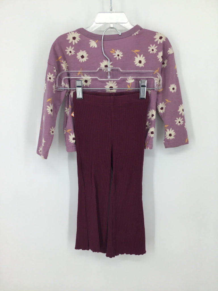 Carter's Child Size 2 Slim Purple Outfit - girls