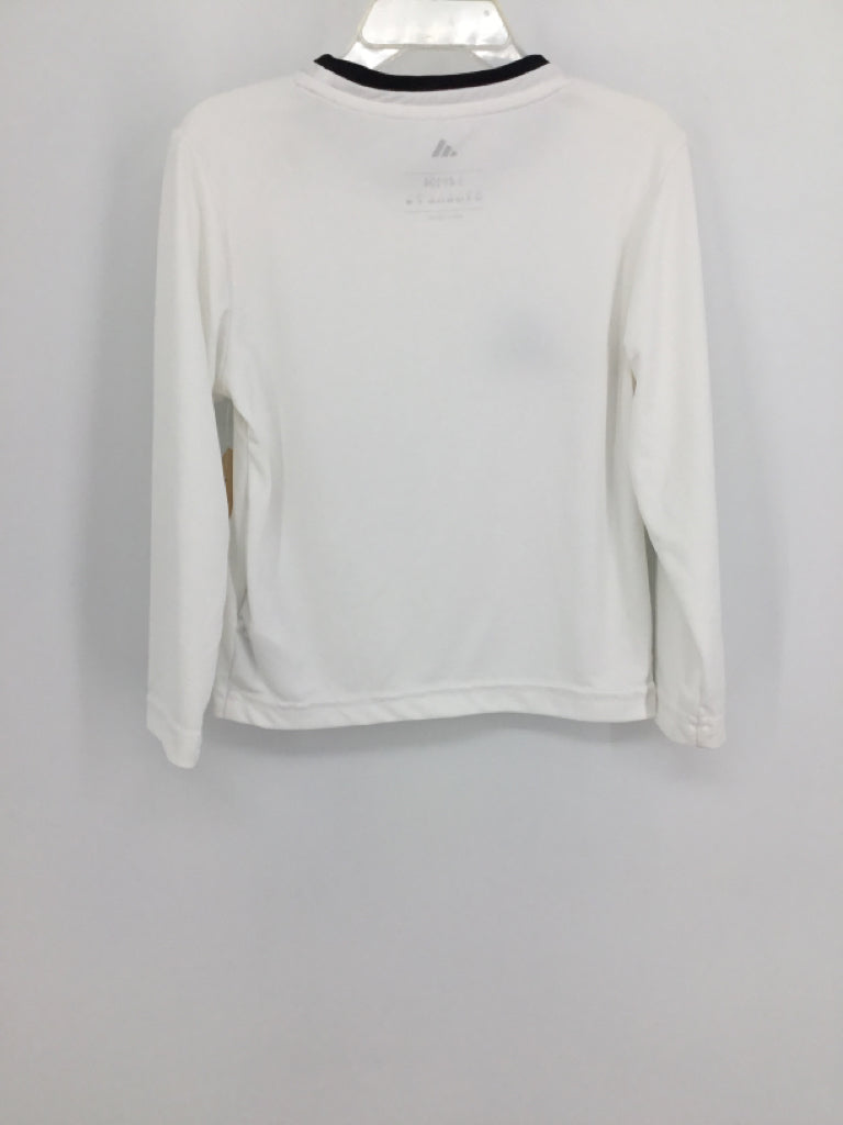 Adidas Child Size 3 White Solid T-shirt - boys