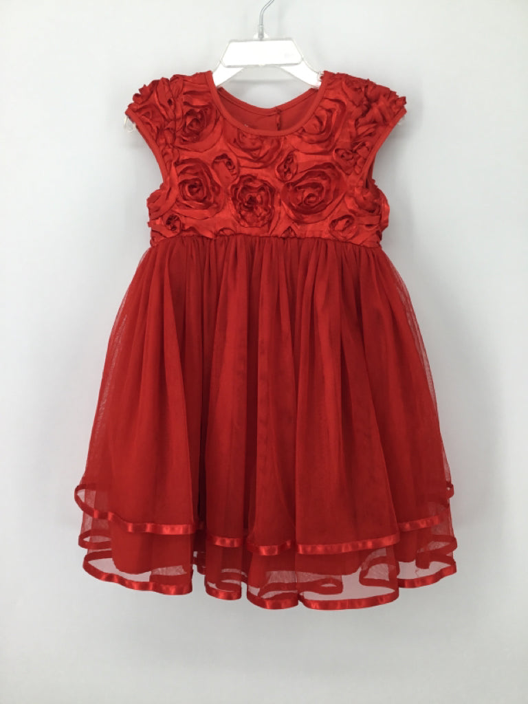 Pippa & Julie Child Size 2 Red Dress - girls