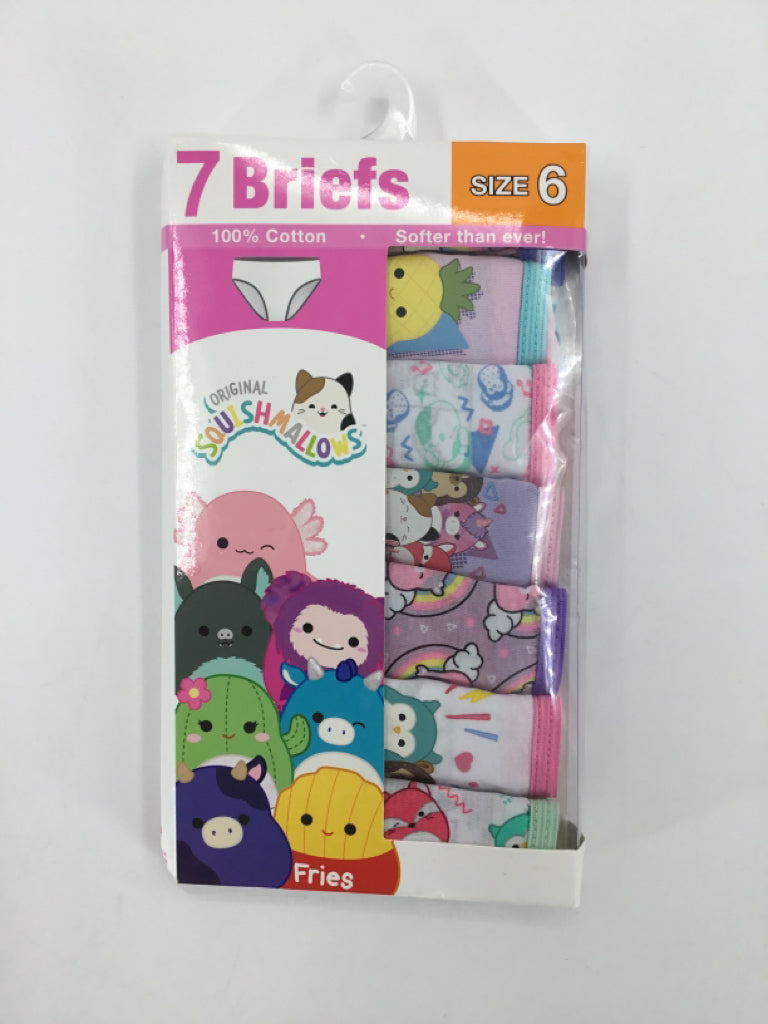 Squishmallows Child Size 6 Multi-Color Under Garment - girls